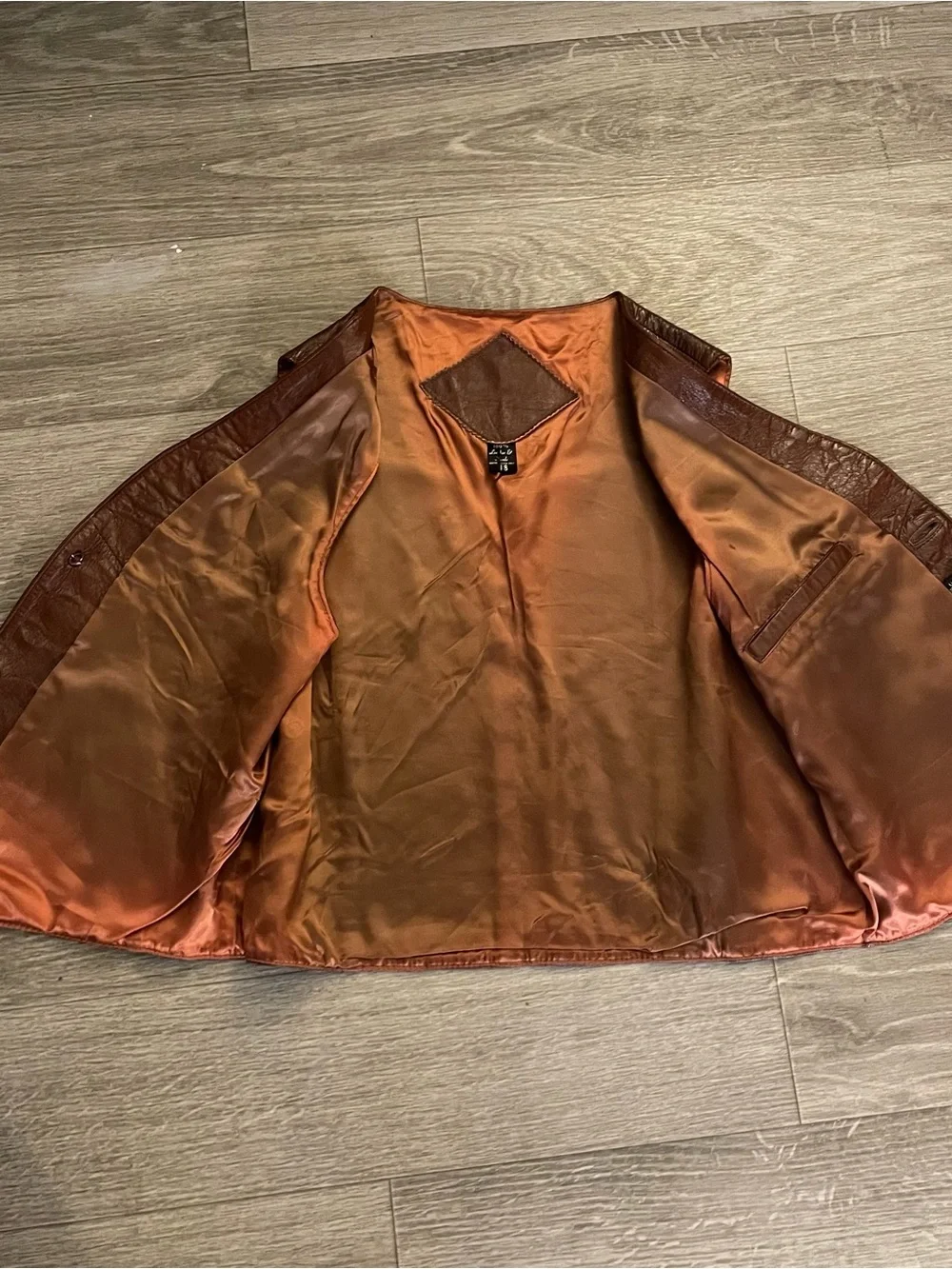 Vintage Suede Leather Vest Size 48